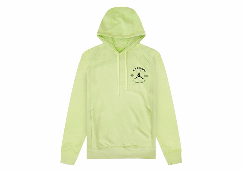 Pre-owned Jordan Men's  Sport Bc Fleece Drifit Hoodie In Light Lime