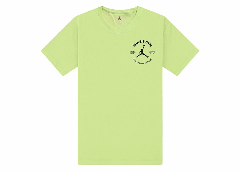 Pre-owned Jordan Men's Sport Bc Graphic T-shirt In Liquid Lime