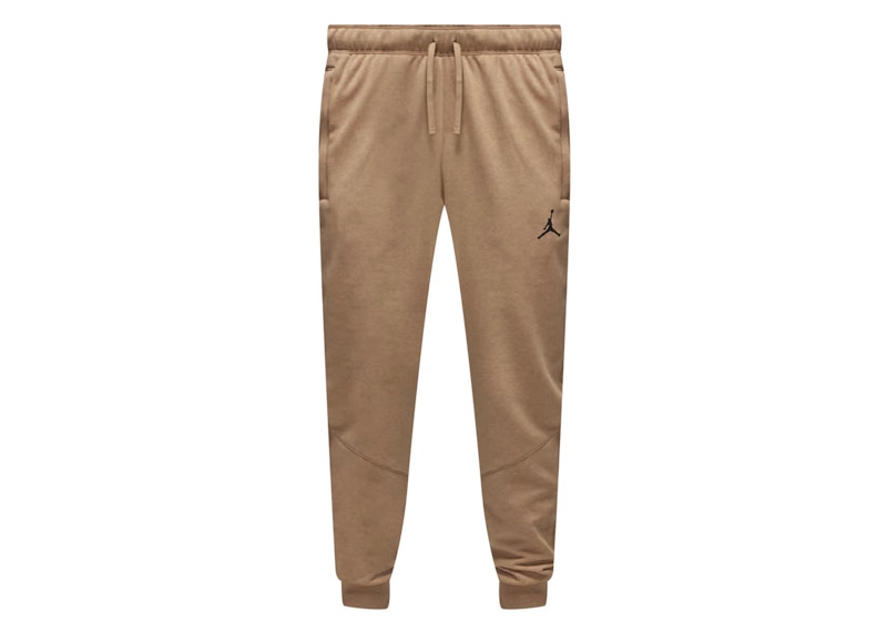 Pre-owned Jordan Men's  Sport Crossover Drifit Pants In Brown