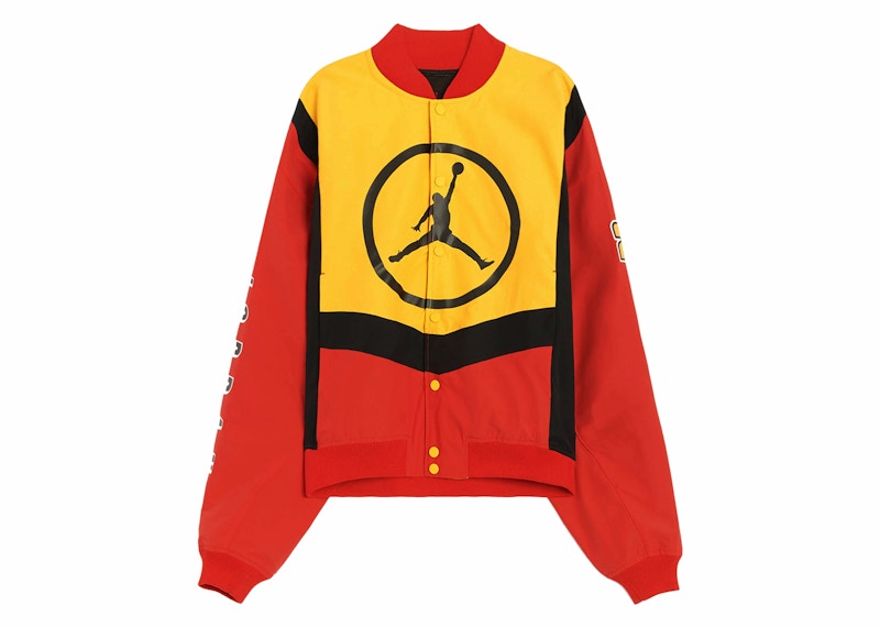 Jordan Sport DNA Knit Bomber Jacket Yellow Red Black Men s SS24 GB