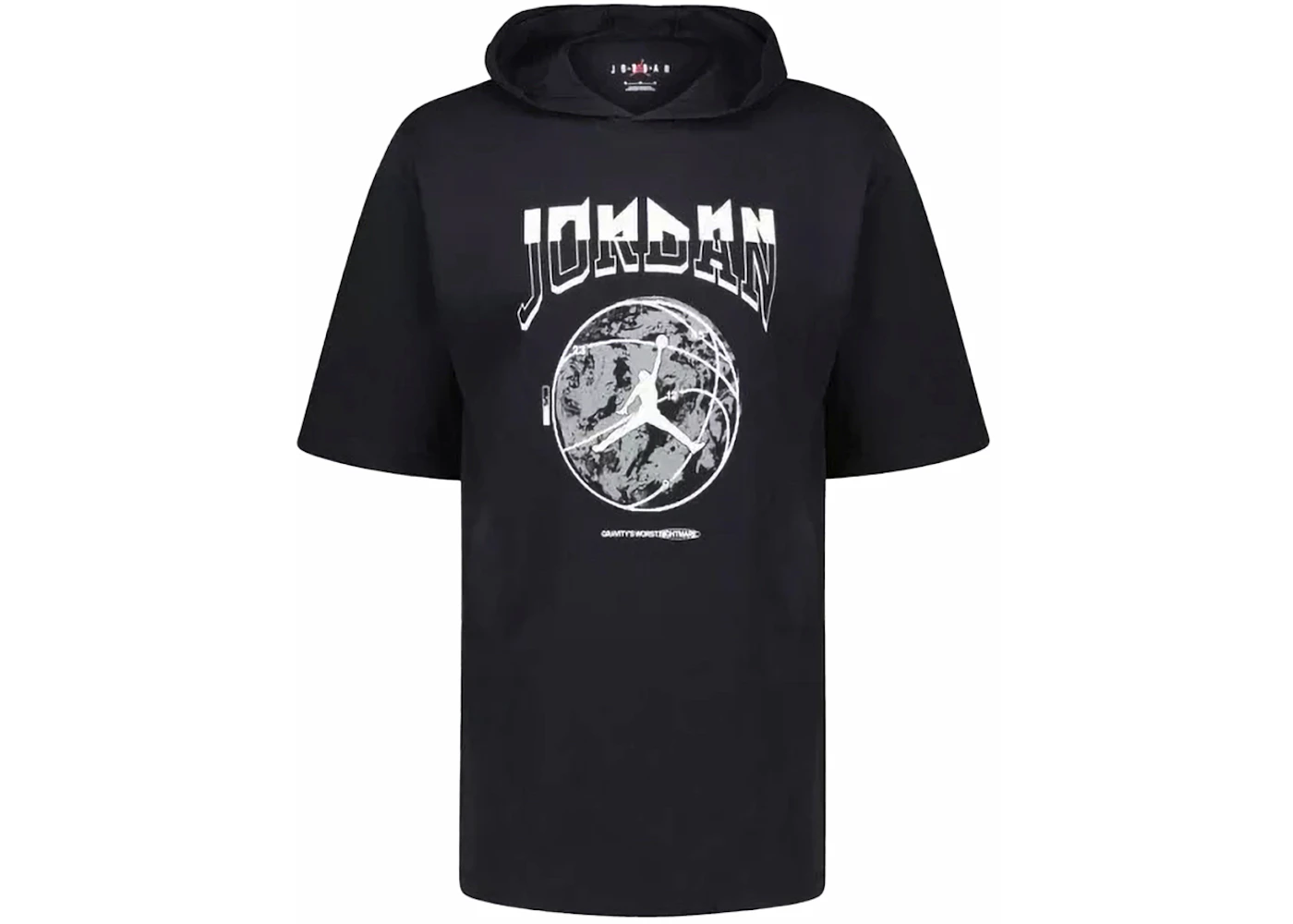 Jordan Sport Dri-Fit Hooded T-shirt Black/White/Grey Men's - SS24 - US