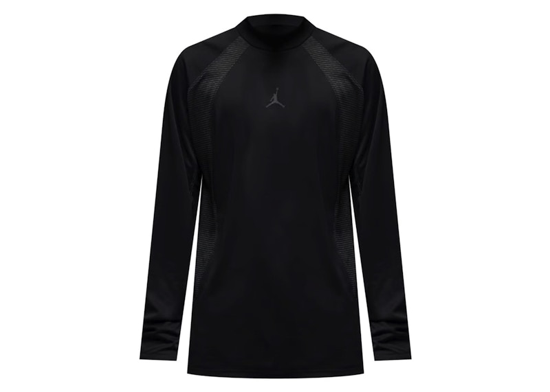 Pre-owned Jordan Men's  Sport Drifit Long Sleeve T-shirt In Black