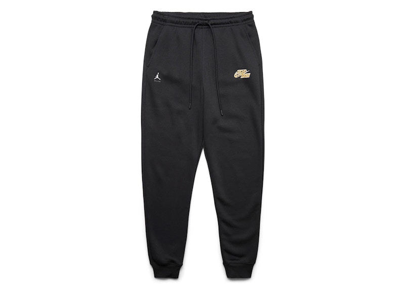 Pre-owned Jordan Men's Sport Mvp Fleece Pants In Black/sail In Multi