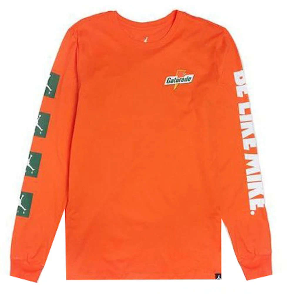 Jordan Sportswear Be Like Mike Tee Orange/Safety Orange Men's - SS22 - US