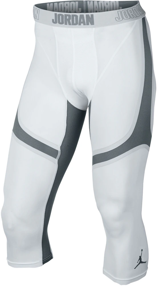 Jordan Stay Compression 3/4 Tights White/Wolf Grey Men's - SS22 - US
