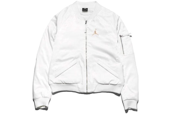 Jordan Damen Air Wings MA-1 Jacke Weiß