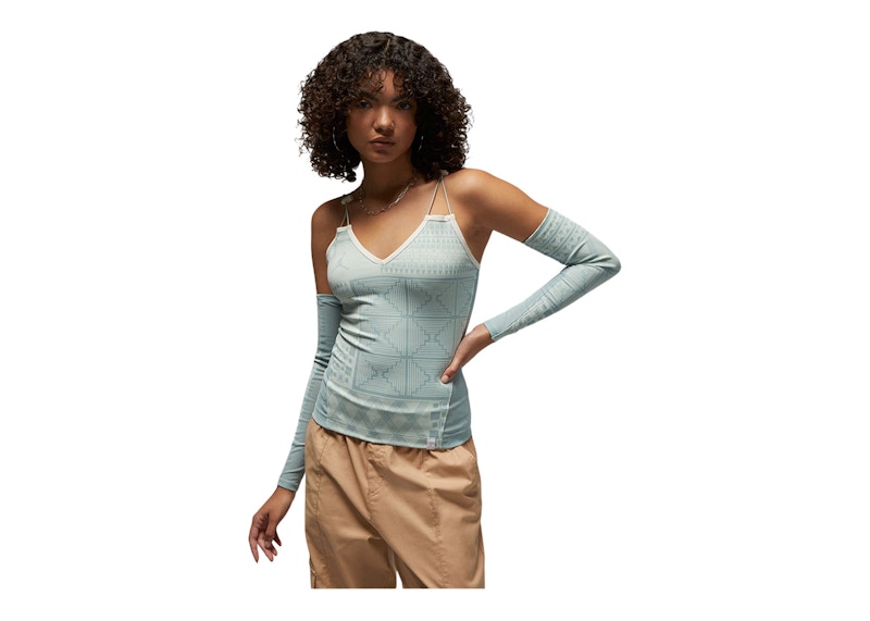 Pre-owned Jordan Womens Bephies Beauty Supply Tank Top In Dusty Sage