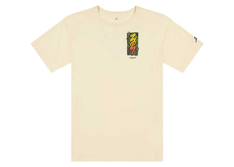 Pre-owned Jordan Men's Zion Drifit Shortsleeve T-shirt In Sail
