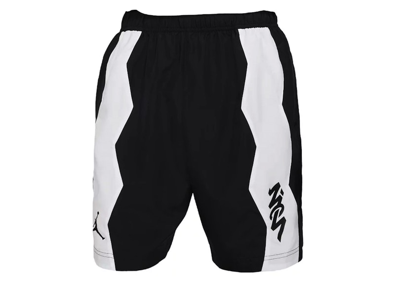 Pre-owned Jordan Men's Zion Performance Drifit Woven Shorts In Black