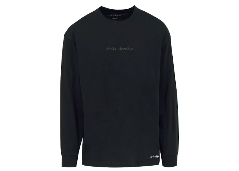 Jordan x A Ma Maniere L/S Tee Black Men's - SS22 - US