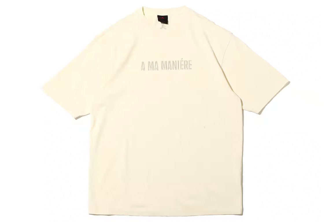 Pre-owned Jordan X A Ma Maniere S/s T-shirt (asia Sizing) Coconut Milk