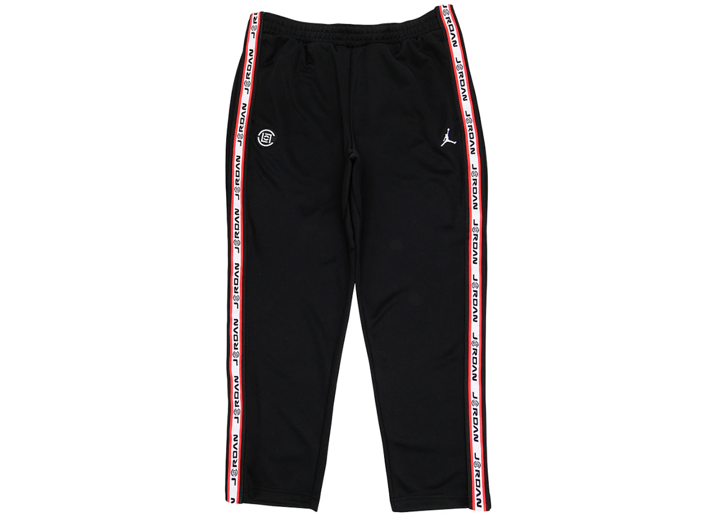 Jordan x CLOT NRG Track Pants Black/White/Red Men's - US