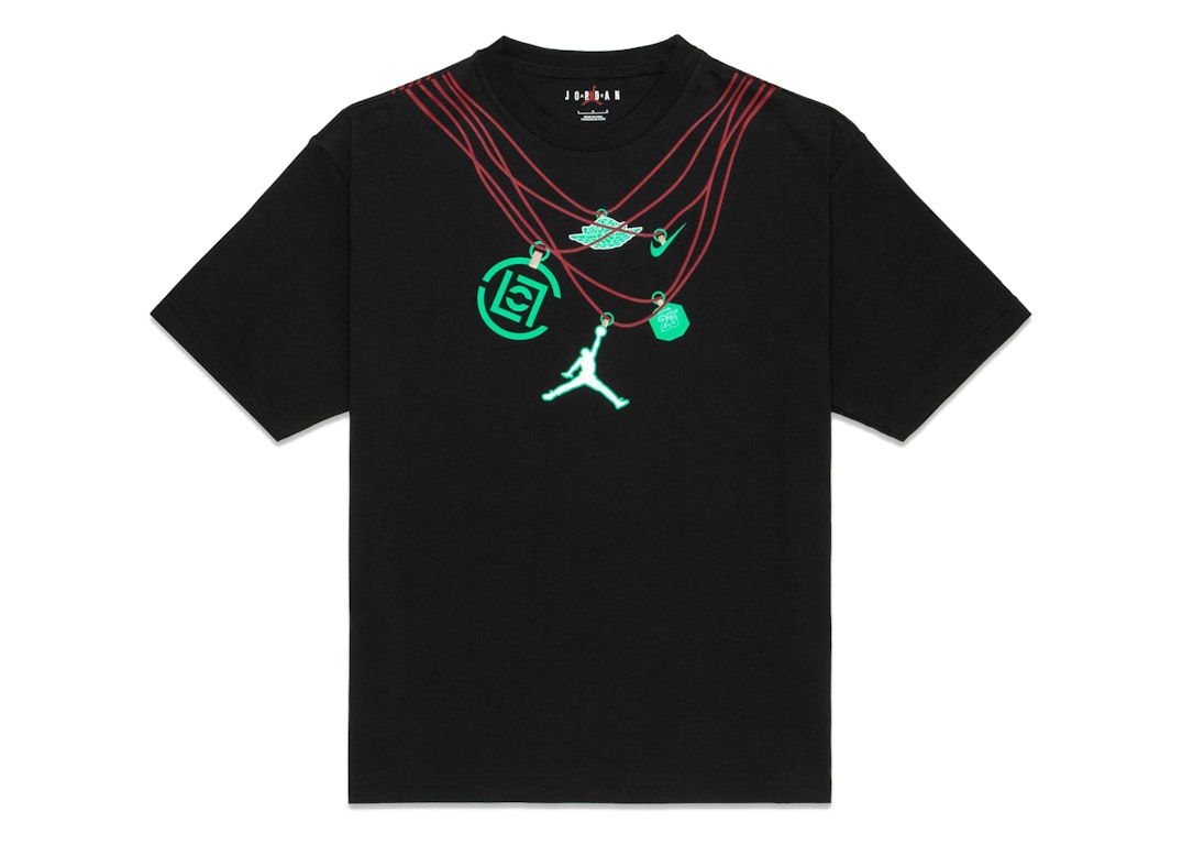 Pre-owned Jordan X Clot Jade T-shirt (asia Sizing) Black