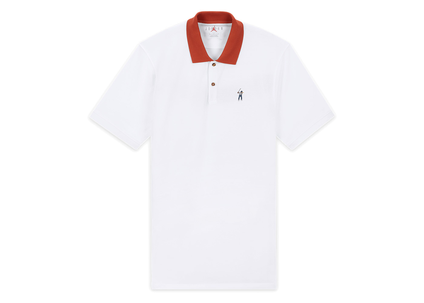 White and on sale red golf shirts