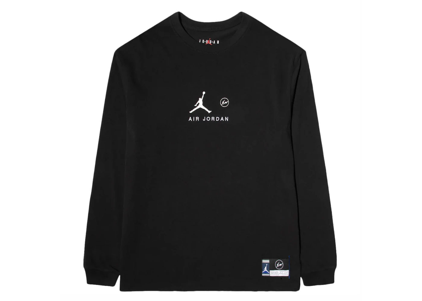 Jordan x Fragment L/S T-shirt Black Men's - FW20 - US