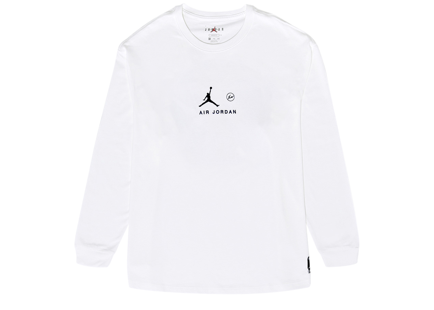 Jordan x Fragment L/S T-shirt Platinum Tint Men's - FW20 - US