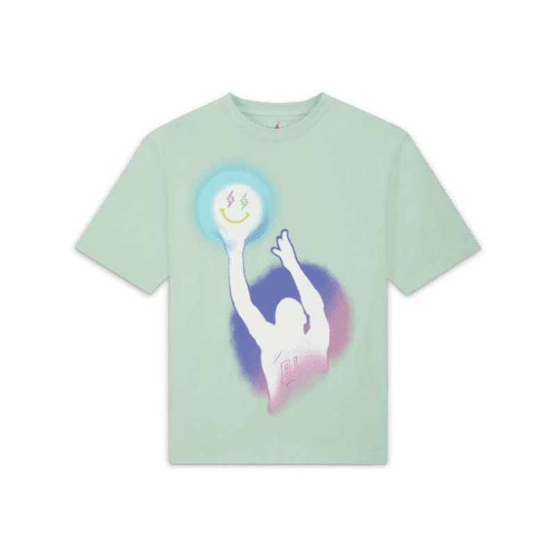 Pre-owned Jordan Men's X J Balvin T-shirt (asia Sizing) In Green