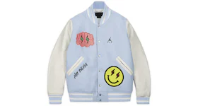 Jordan x J Balvin Varsity Jacket (Asia Sizing) White/Blue