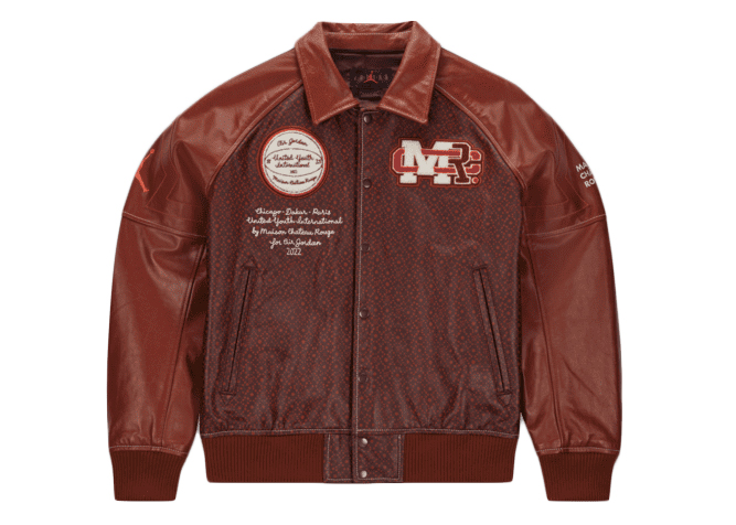 air jordan leather jacket