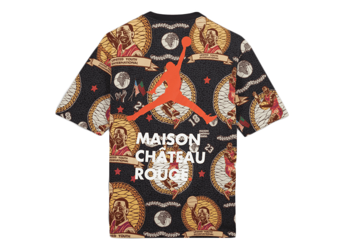 Jordan x Maison Chateau Rouge T-Shirt Black Men's - SS22 - US