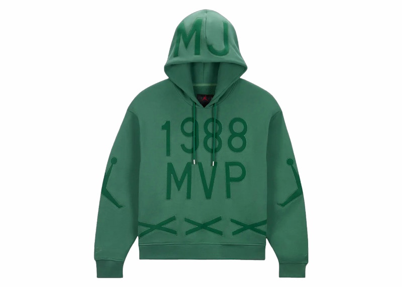 Pre-owned Jordan X Nina Chanel Fleece Hoodie (asia Sizing) In Green Stone