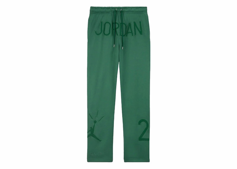 Pre-owned Jordan X Nina Chanel Fleece Pants (asia Sizing) In Green Stone