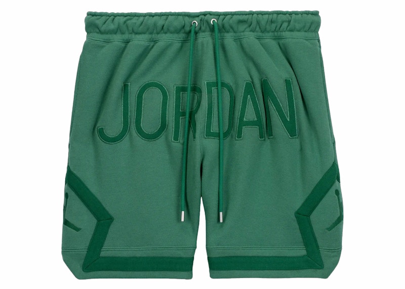 Pre-owned Jordan X Nina Chanel Fleece Shorts (asia Sizing) In Green Stone