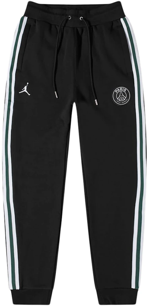 Slibende Duke Tilsætningsstof Jordan x PSG Paris Saint Germain Fleece Pants Black/White/Green Men's - US