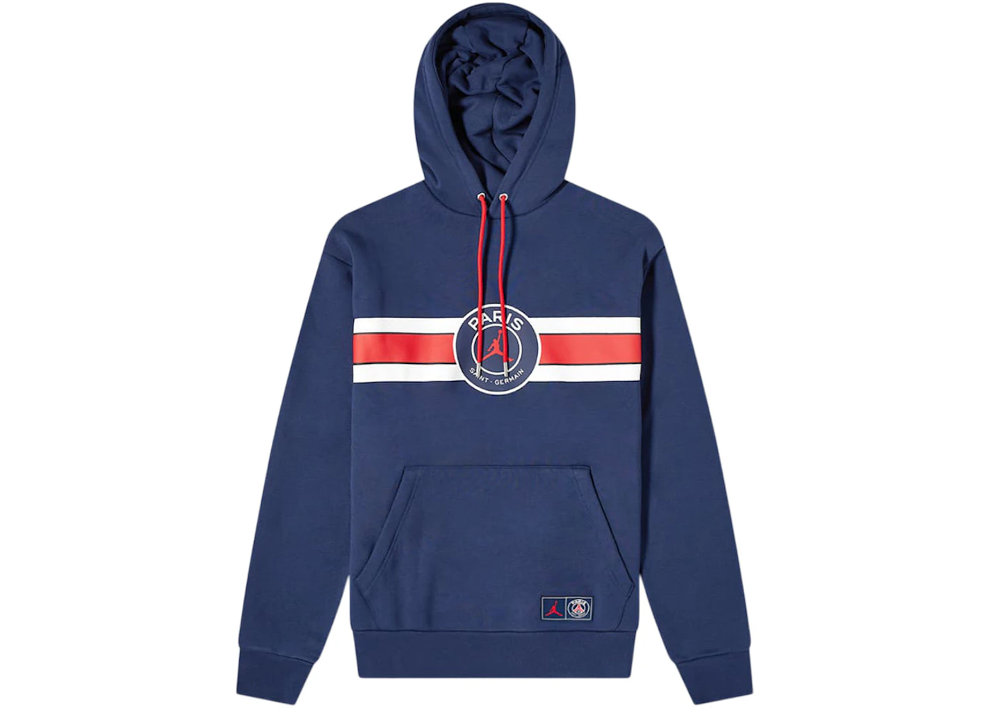 Jordan x PSG Paris Saint Germain Popover Hoodie Midnight Navy/Red