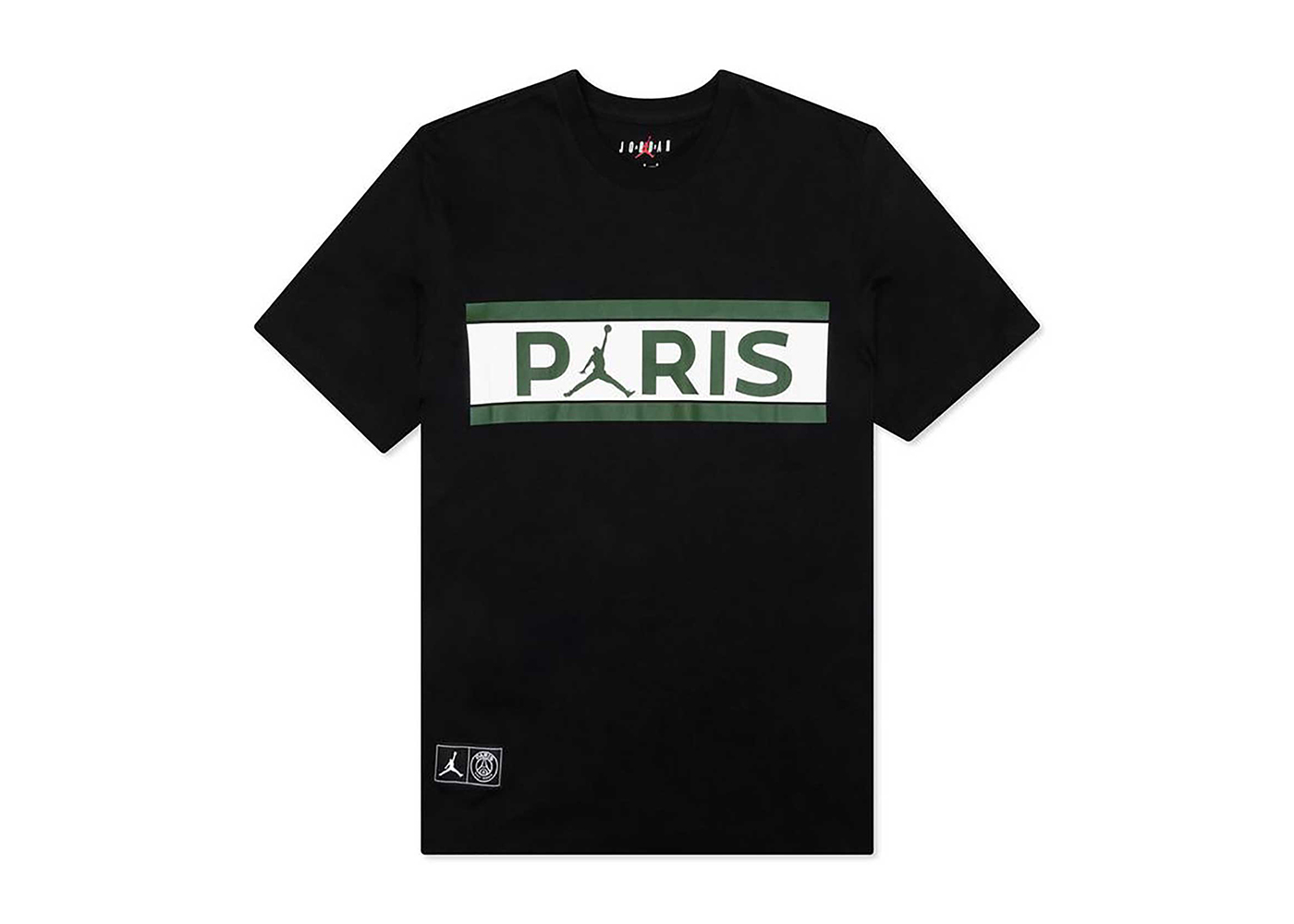 Jordan x PSG Paris Saint Germain Wordmark T-Shirt Black/Noble ...