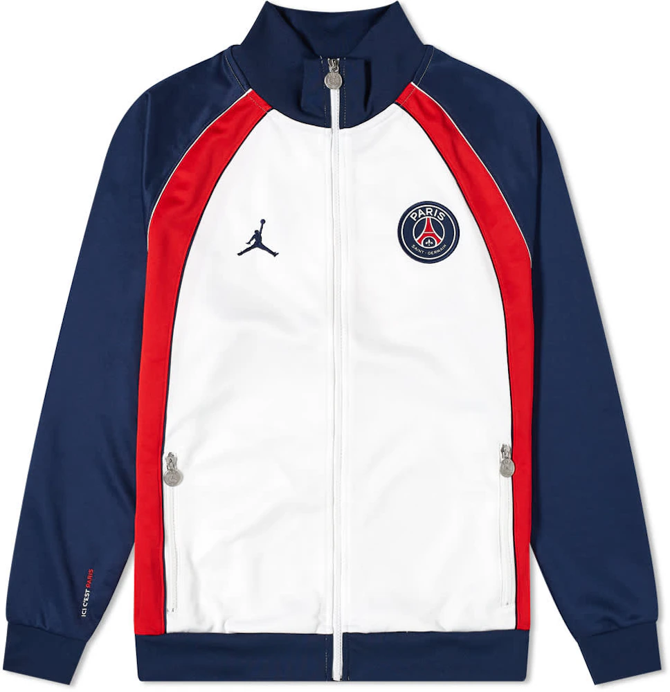 Jordan x Paris Saint-Germain Anthem Jacket White/Midnight Navy Men's - US