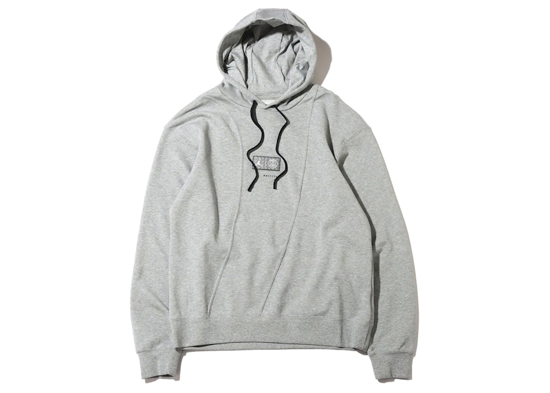Pre-owned Jordan Men's X Paris Saintgermain Front Logo Fleece Pullover Hoodie In Dark Grey Heather