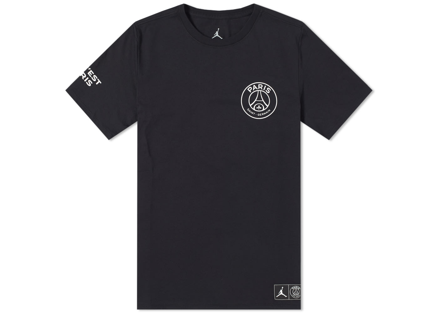 Jordan x Paris Saint-Germain Logo T-shirt Black/White メンズ - JP
