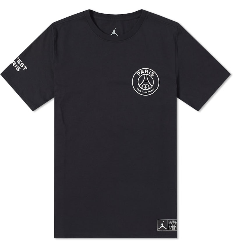 Jordan x Paris Saint-Germain Logo T-shirt Black/White Men's US