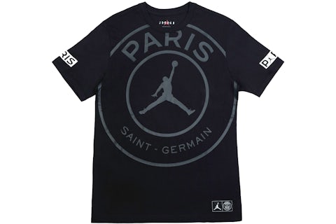 T-shirt con logo Jordan x Paris Saint-Germain Nero Uomo IT