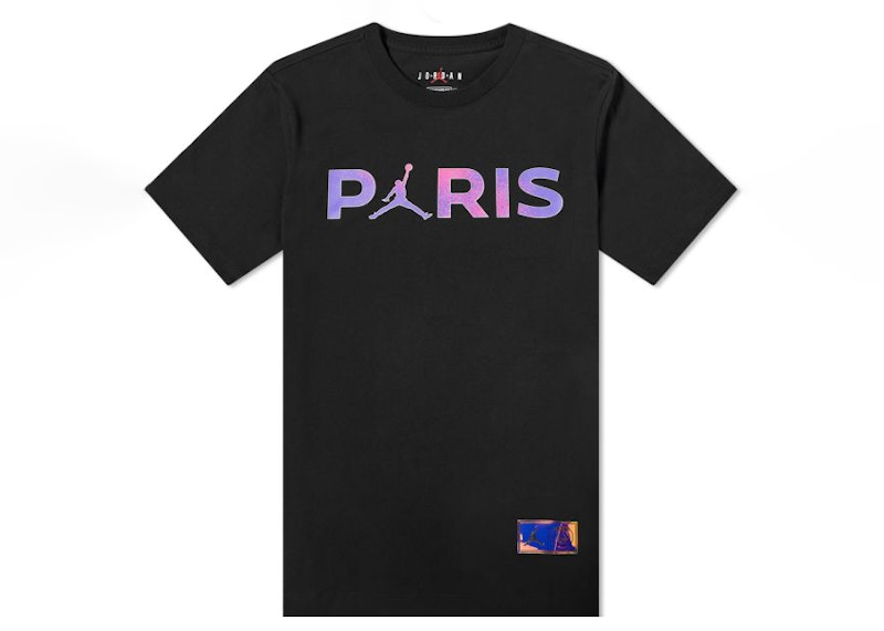 black psg jordan shirt