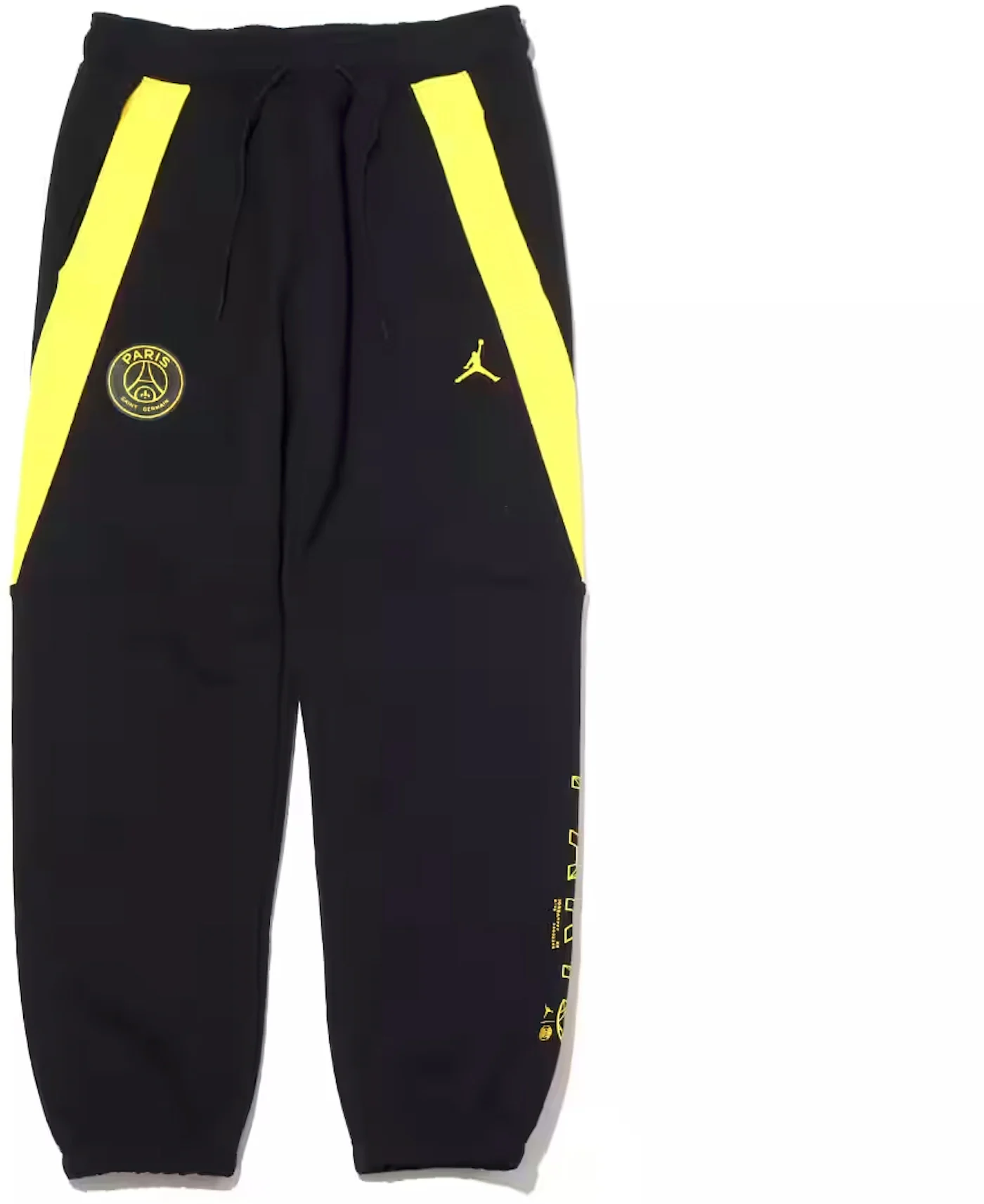 Calças Jordan PSG x Jordan Fanswear Mulher Black-Tour Yellow