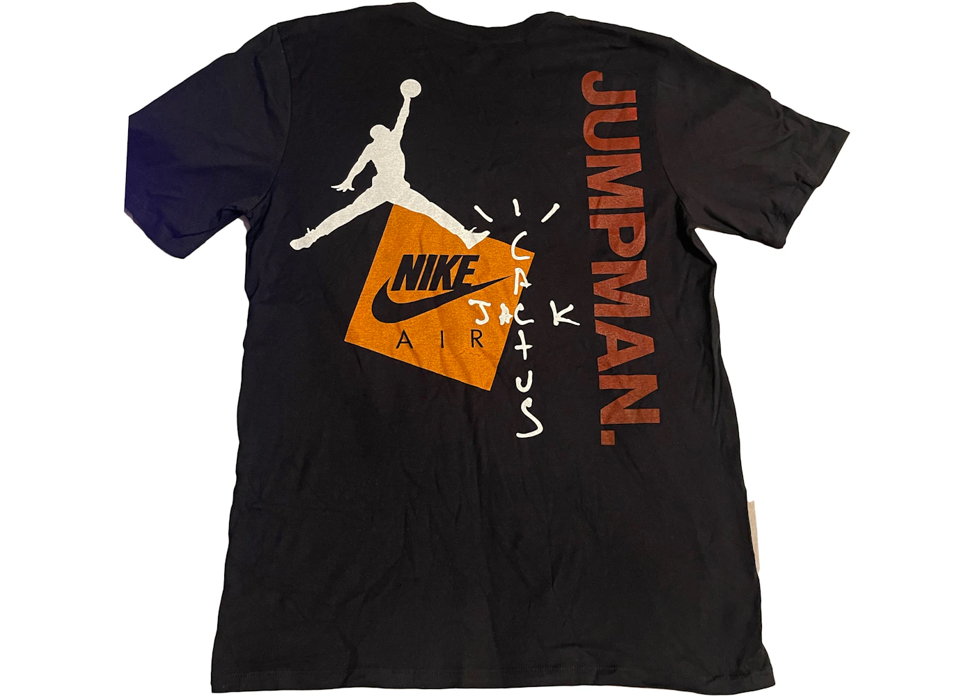 Jordan x Travis Scott Cactus Jack Houston Promo T-shirt Black Men's - US