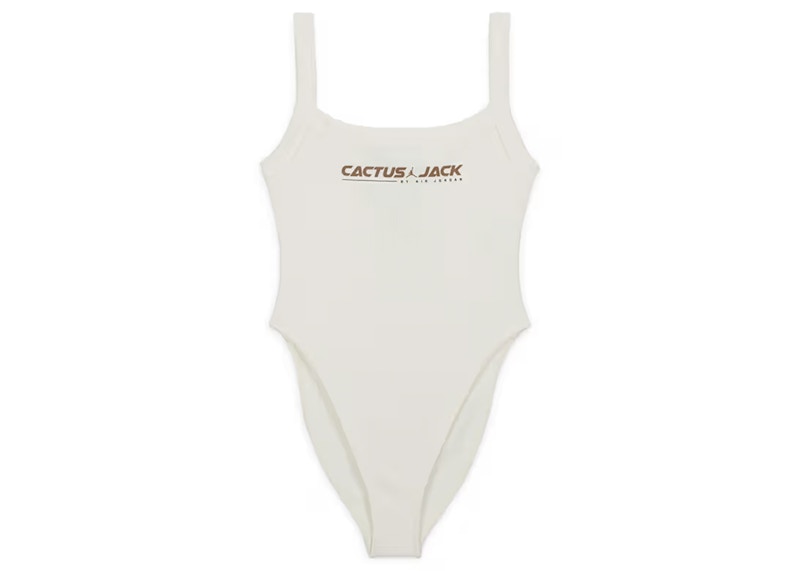 Pre-owned Jordan X Travis Scott Cactus Jack Women's Bodysuit (asia Sizing) In Sail