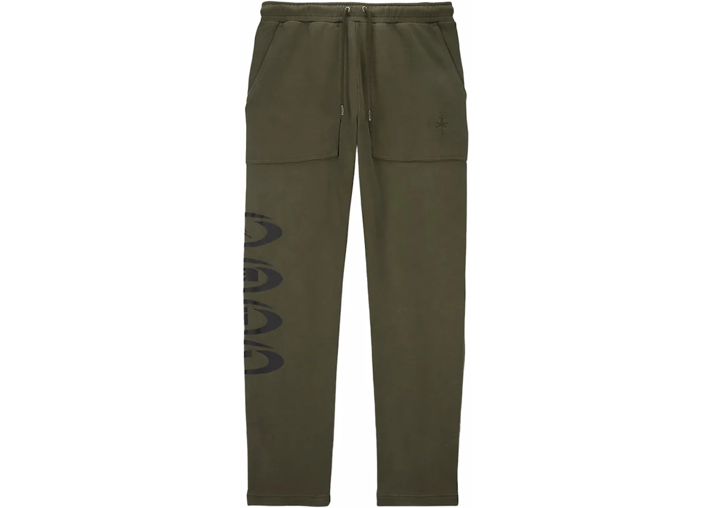 Jordan x Travis Scott Fleece Pants Army Green Men's - SS24 - US