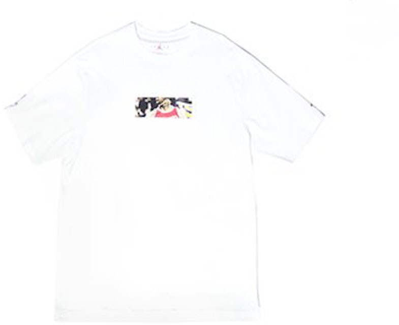 Rare Travis Scott x Jordan x Fragment T-shirt White Seen on