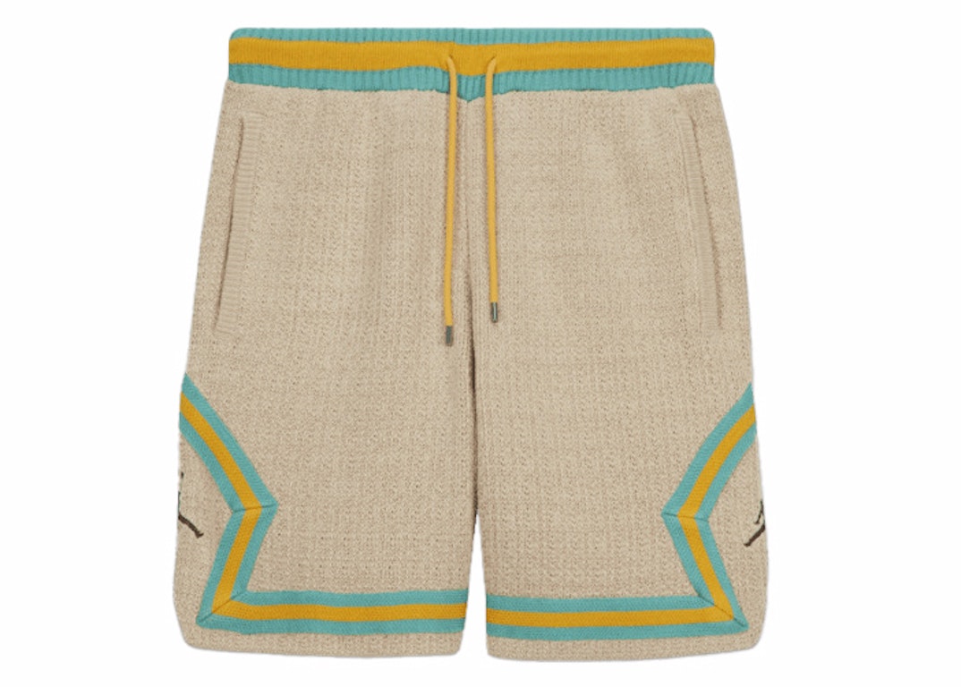 Pre-owned Jordan X Union X Bephies Beauty Supply Diamond Shorts (asia Sizing) Baroque Brown/washed Teal