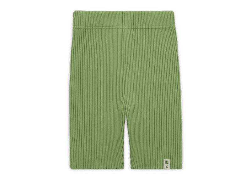 Pre-owned Jordan X Union X Bephies Beauty Supply Women's Biking Shorts In Lime Ice/coconut Milk