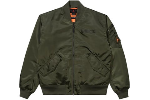 Jordan x Undefeated Bomber Jacket Cargo Khaki/Orange Men's US