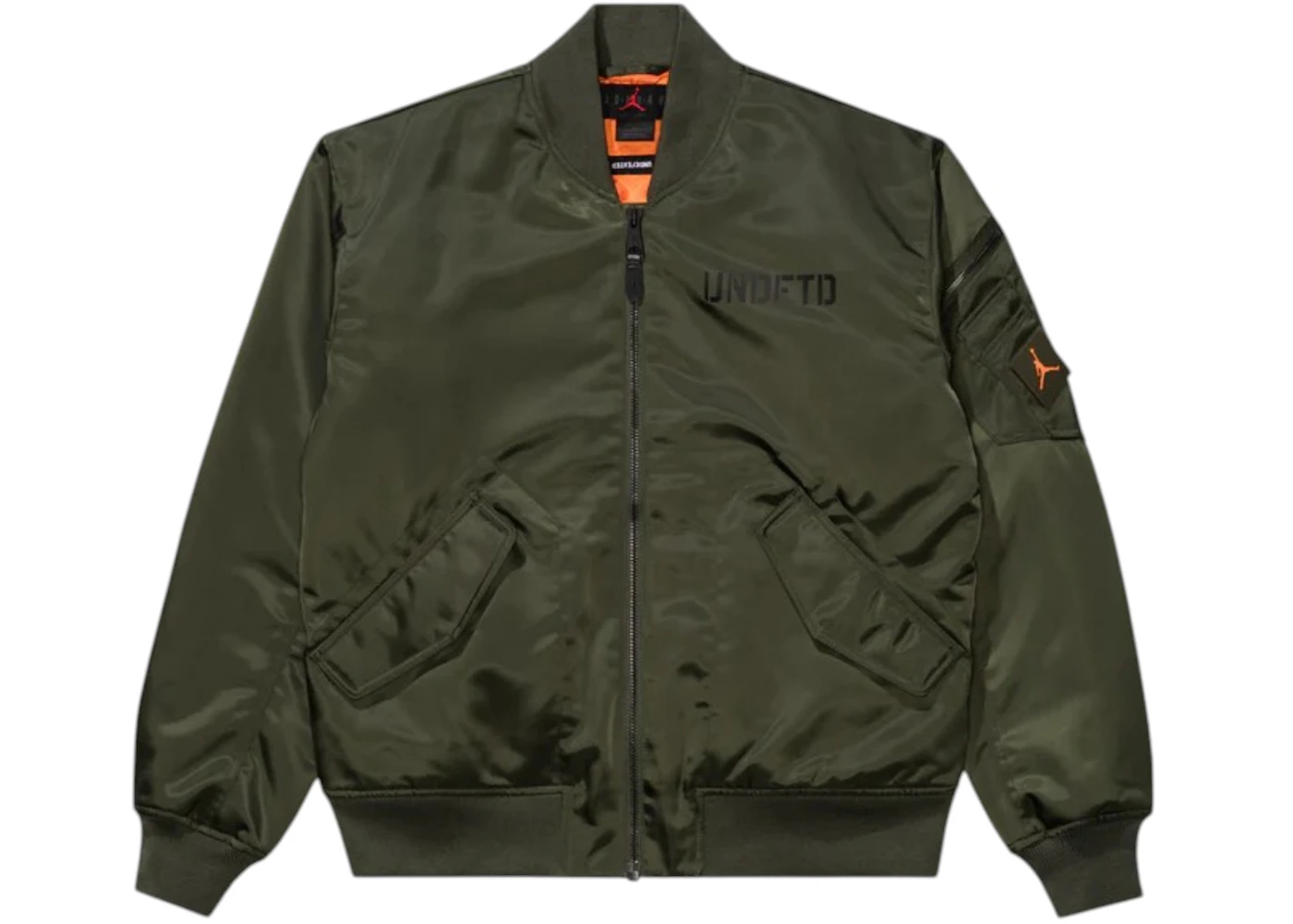 Jordan x Undefeated Bomber Jacket Cargo Khaki/Orange Men's US