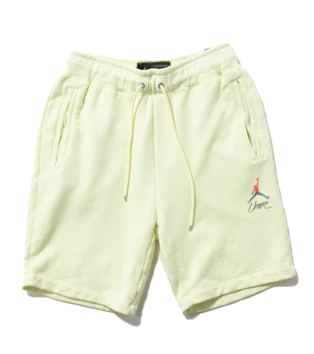 green and yellow jordan shorts
