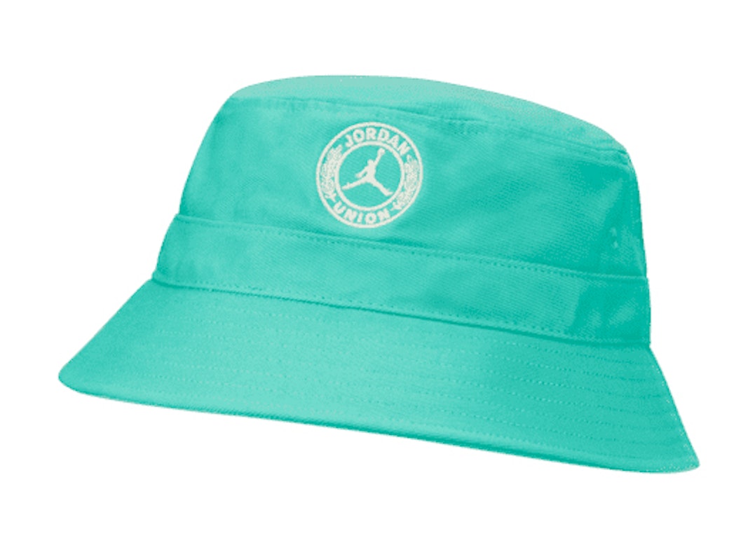 Pre-owned Jordan X Union Bucket Hat Kinetic Green/white