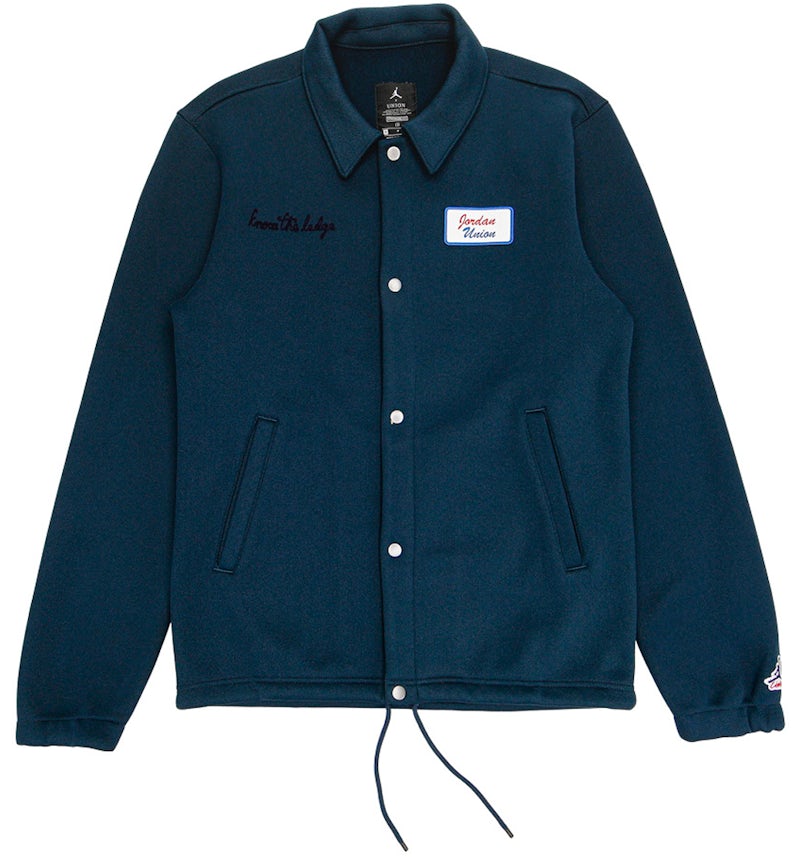 Jordan x Union Coaches Jacket Navy Men's FW20 US