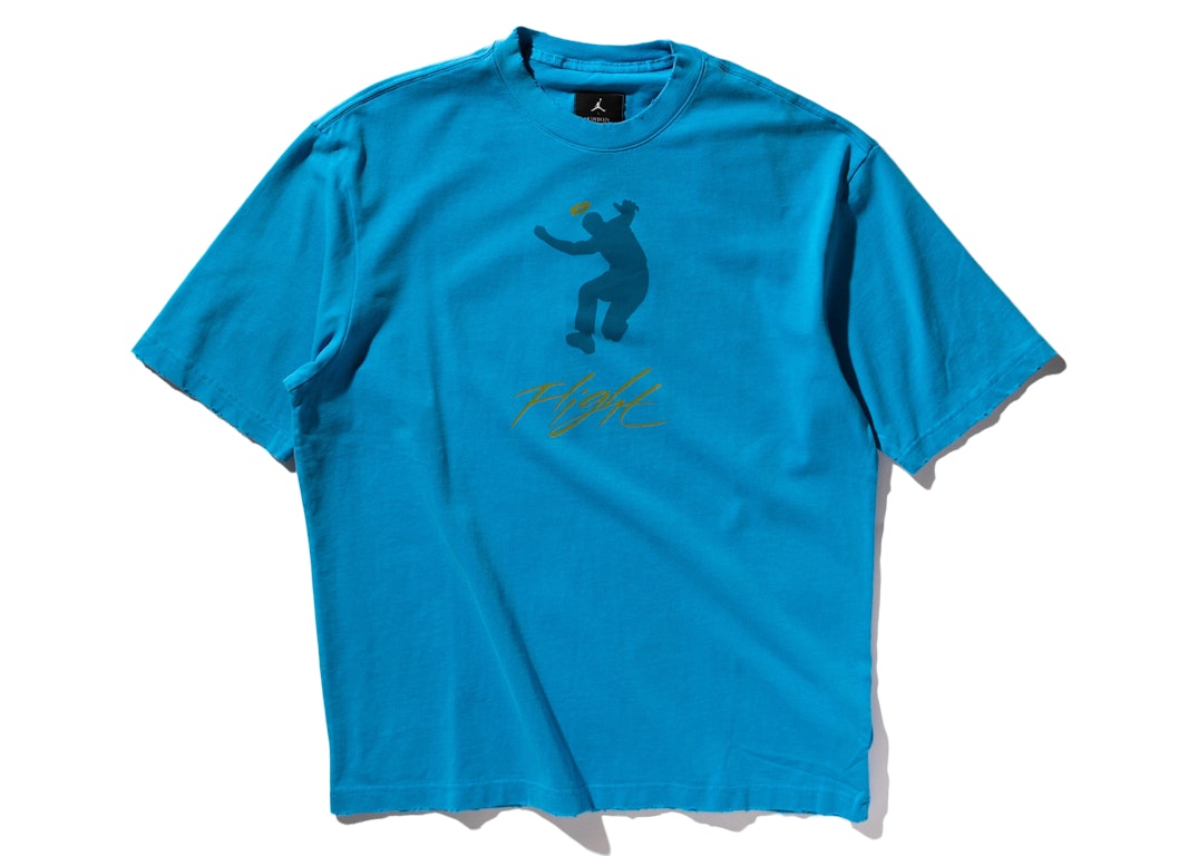 Pre-owned Jordan X Union M J Gfx T-shirt (asia Sizing) Equator Blue