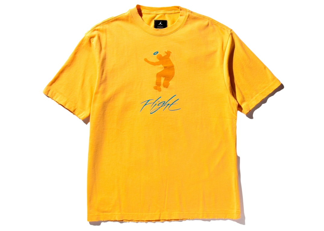 Pre-owned Jordan X Union M J Gfx T-shirt (asia Sizing) Sport Gold